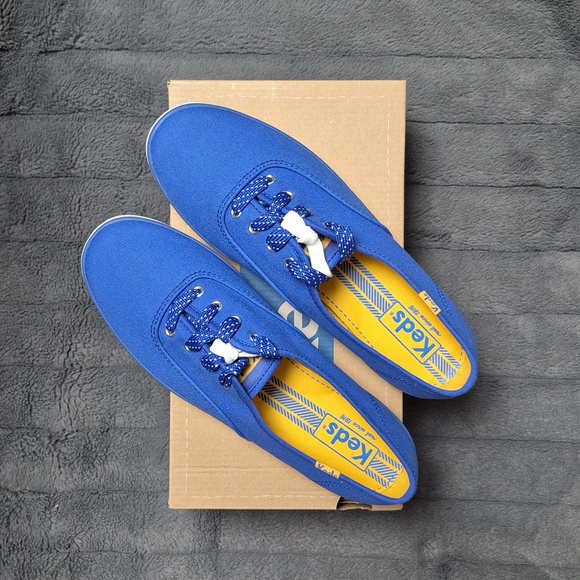Keds Shoes - Keds Blue Size 8 Sneakers With 2 Sets Of Laces, New In Box